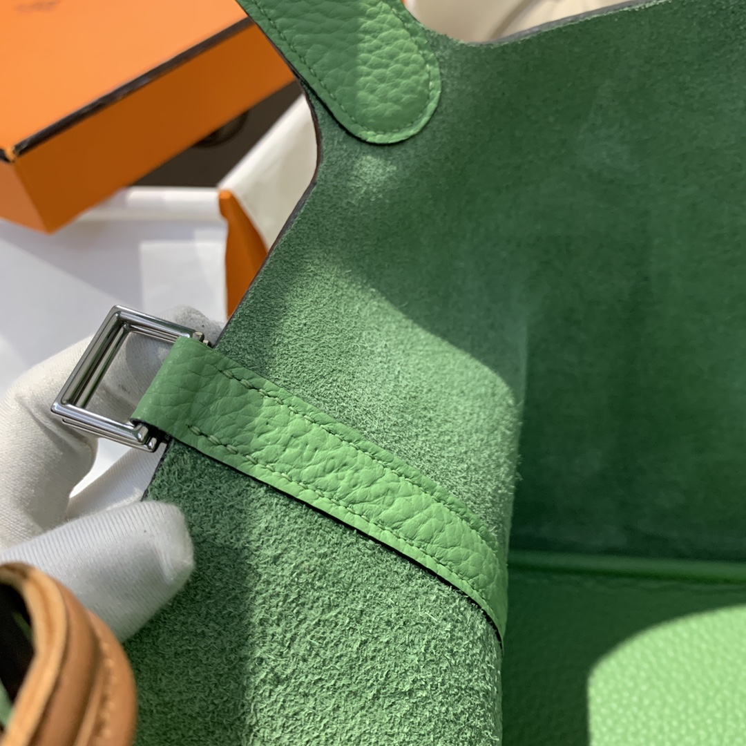 에르메스 피코탄18 아보카도그린 은장 끌레망스 가죽